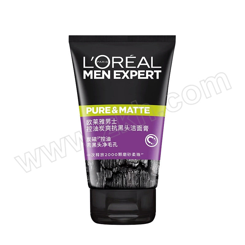 LOREAL/欧莱雅 男士控油炭爽抗黑头洁面膏 6946537053642 100mL 1支