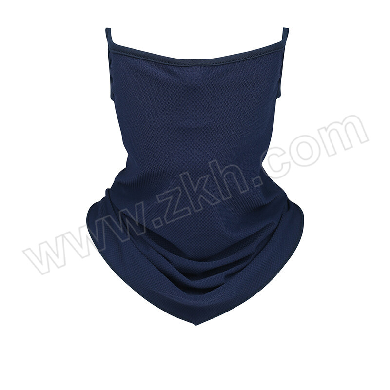 JIUZHEN/久臻 冰丝防晒挂耳面罩 ZFL183 宝蓝色 24.5×35.5cm 1个