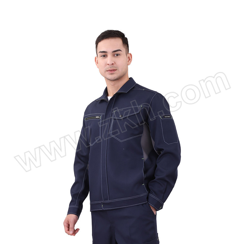 SCOTORIA/斯卡地尔 免烫工作服套装 PC19TOJ1801 2XL 藏蓝色NB 上衣×1+裤子×1 1套