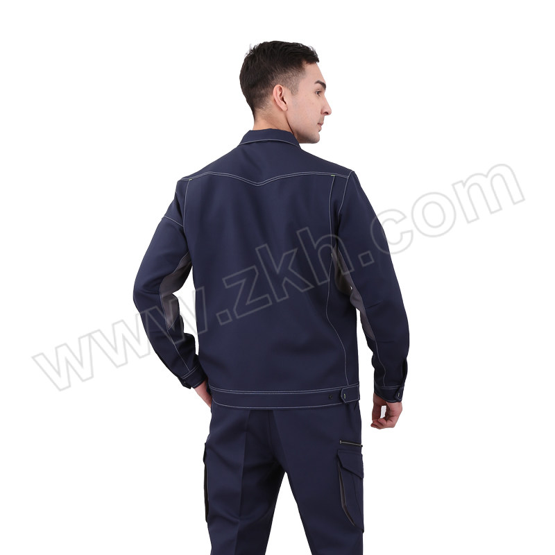 SCOTORIA/斯卡地尔 免烫工作服套装 PC19TOJ1801 2XL 藏蓝色NB 上衣×1+裤子×1 1套