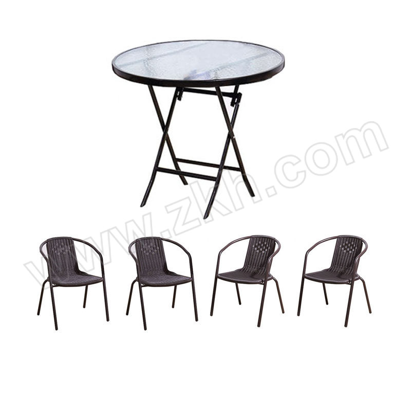 DAODING/稻丁 室外桌椅套件 DD-ZYZH-013 桌子尺寸800×800×700mm 椅子尺寸525×730×700mm 1套