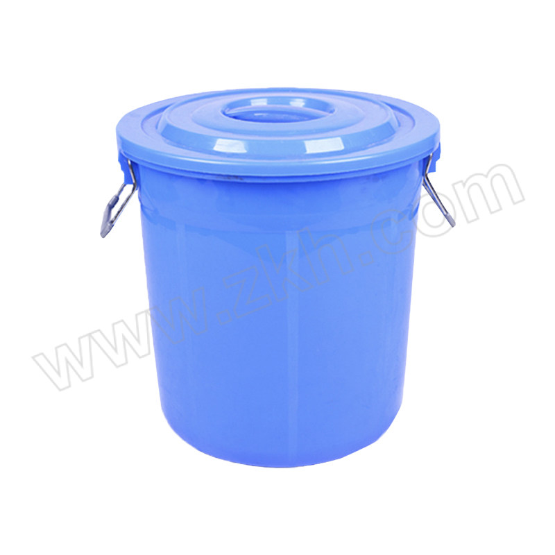BLUEGIANT/蓝巨人塑业 塑料水桶 50L φ400×高400mm 带盖蓝色 1只