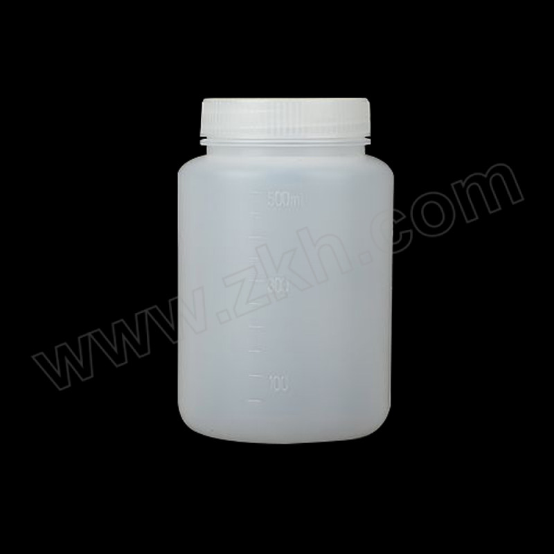 WJZX/五金专选 半透明塑料瓶 WJZX-SLP-001 500mL 带内盖 带刻度 1个