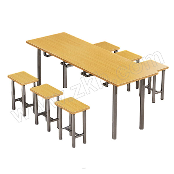 DAODING/稻丁 家用餐桌椅组合 DD-CZY-035 尺寸1800×600×750mm 黄色 1套