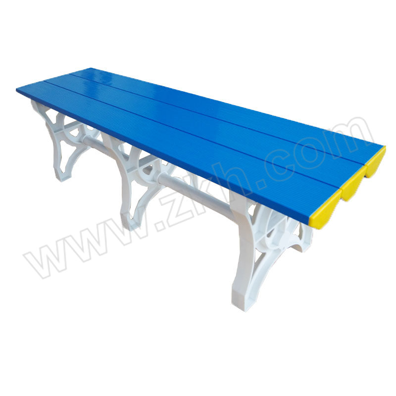 DAODING/稻丁 ABS塑料健身房更衣凳 DD-HXD-042 尺寸1800×400×450mm 深蓝色 1个