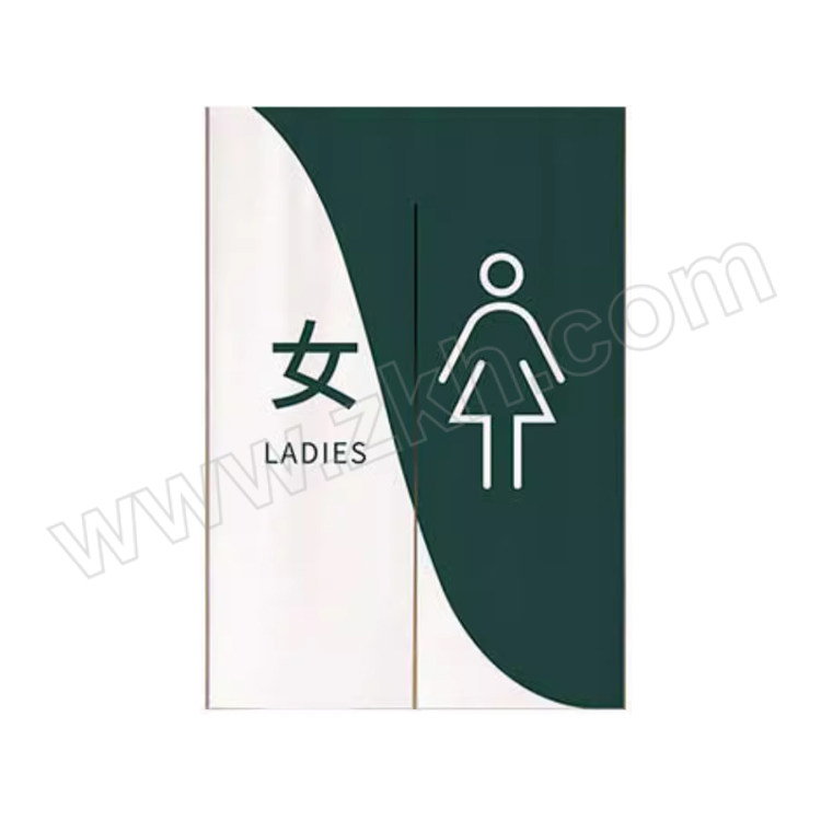 ENTE/恩诺特锐 卫生间门帘 ENTE-WSJML-371 尺寸850×2000mm 绿色+白色 女款式 含杆 1张