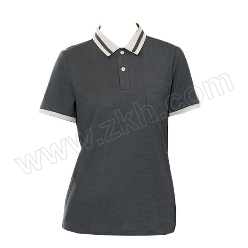 ZHELJ/浙蓝鲸 服务员短袖t恤灰色 ZLJ-CYF-815 3XL 1件