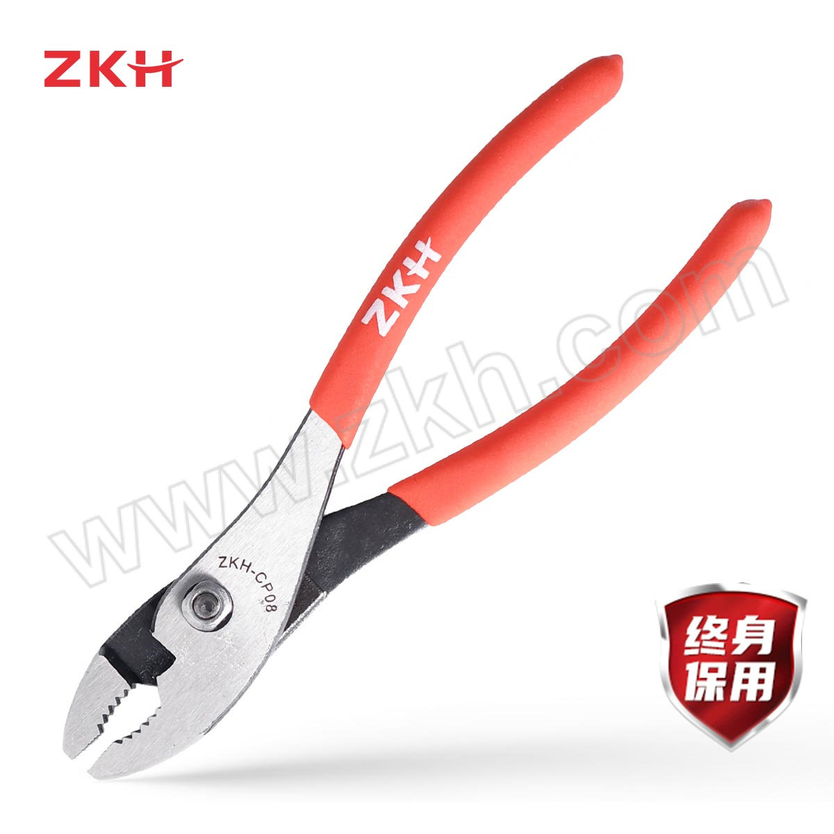 ZKH/震坤行 工业级沾塑柄鲤鱼钳 ZKH-CP06 6" 1把
