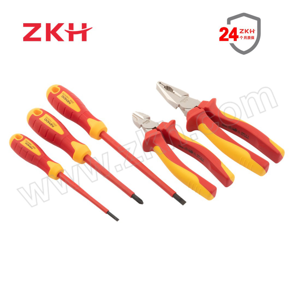 ZKH/震坤行 5件套绝缘钳类组套 ZKH-85136 联名品牌KENDO 1套