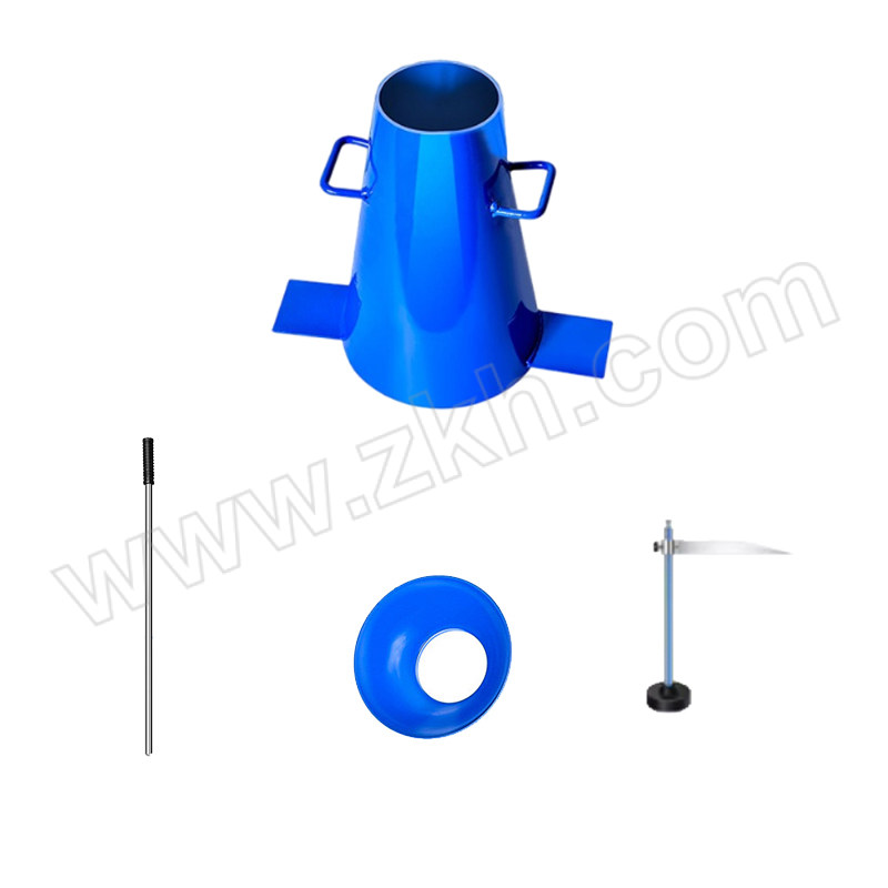 JHS/集华世 混泥土测定仪度桶 JHS-YDT-001 标准款 全铁四件套 高30cm 筒厚1mm 筒×1+搅棒×1+漏斗×1+标尺×1 1套
