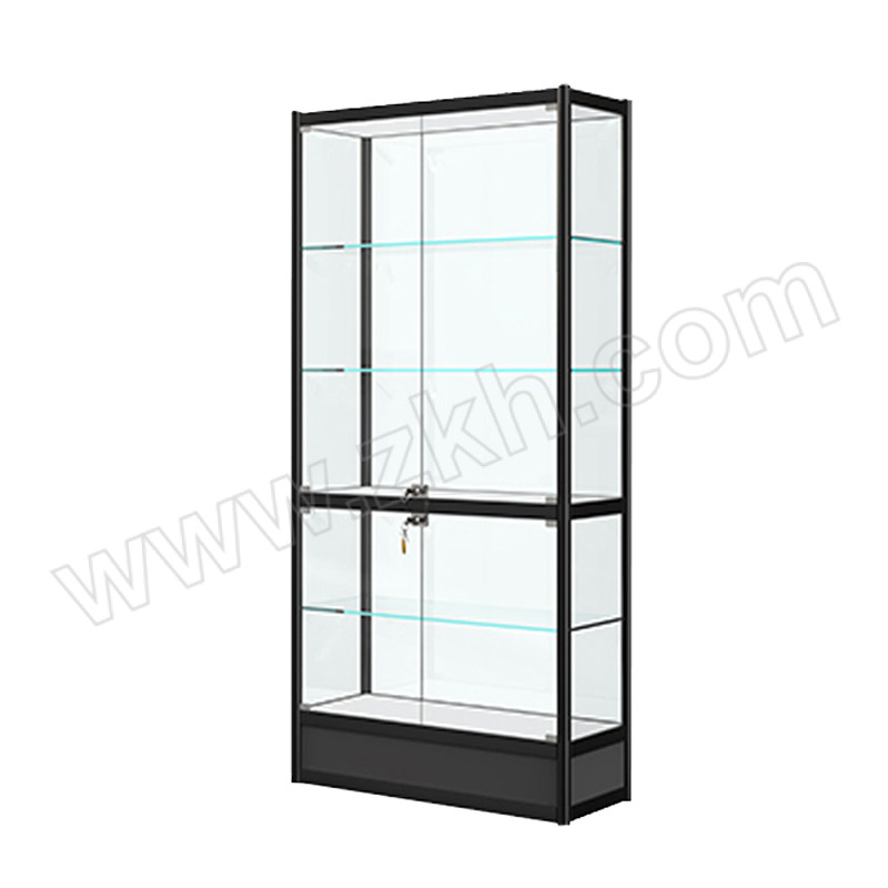 JHS/集华世 带锁透明玻璃展柜 JHS-ZG-366 尺寸800×400×2000mm F款 1个