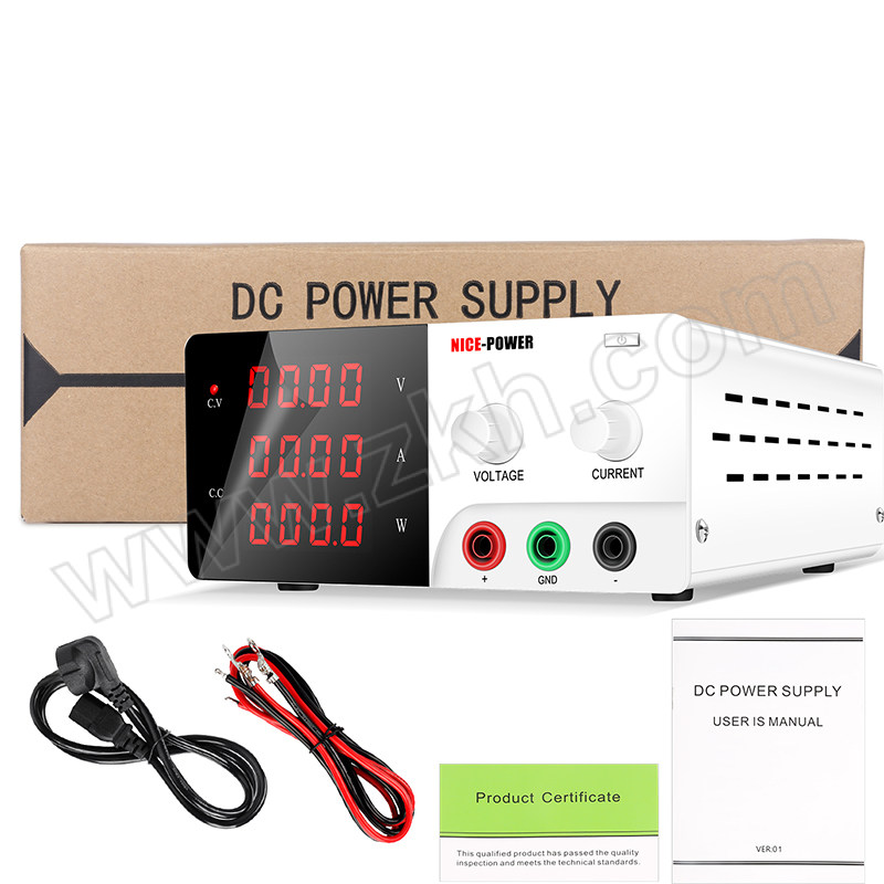 KUAIQU 30V20A大功率可调直流电源 R-SPS3020白色 30V20A可调 1台