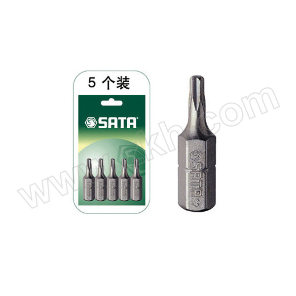 SATA/世达 6.3mm系列25mm长花形旋具头 SATA-59234 T20 1组