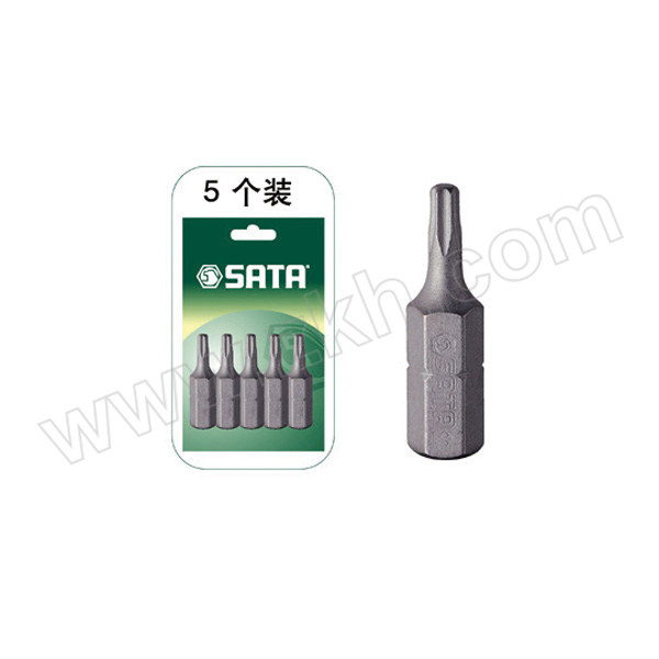 SATA/世达 6.3mm系列25mm长中孔花形旋具头 SATA-59243 TT15 1组