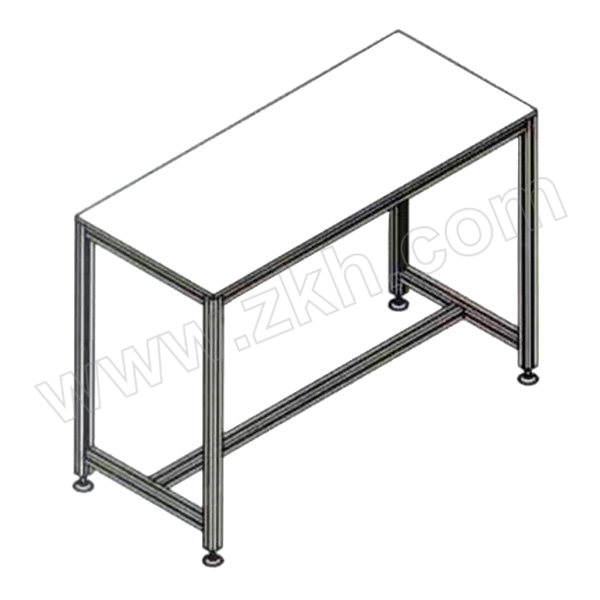 RJS/荣健胜 铝型材平板桌 1400*600*1000mm  桌面板用实木夹板贴防静电皮 1个