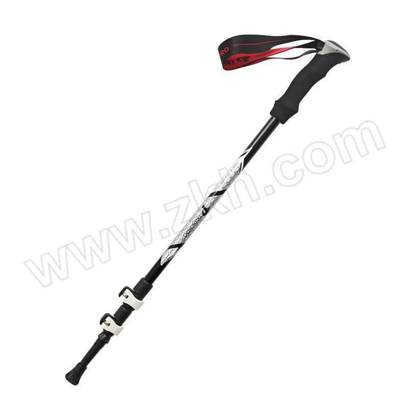 TRIPOLAR/三极户外 外锁登山碳素轻便伸缩登山杖 TP3908 135cm 黑色 1根