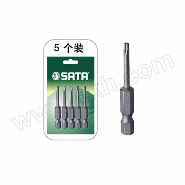 SATA/世达 6.3MM系列50MM长中孔花形旋具头 SATA-59346 TT27232323 1组