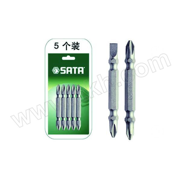 SATA/世达 6.3MM系列65MM长双头旋具头 SATA-59386 6.5mm-PH3 1套