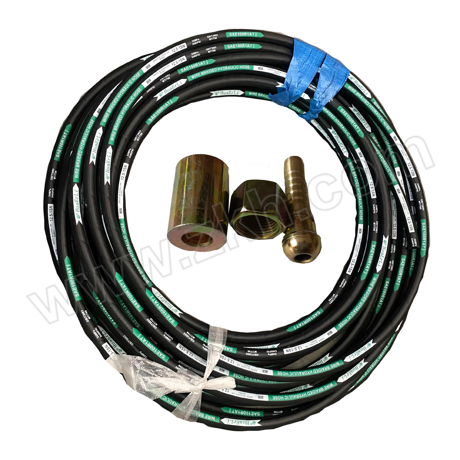 HUAERLI/华尔力 两层钢编高压油管总成 φ16II×φ25.5 L=20米 工作压力25MPa 两端20#钢M27*1.5D头 1根