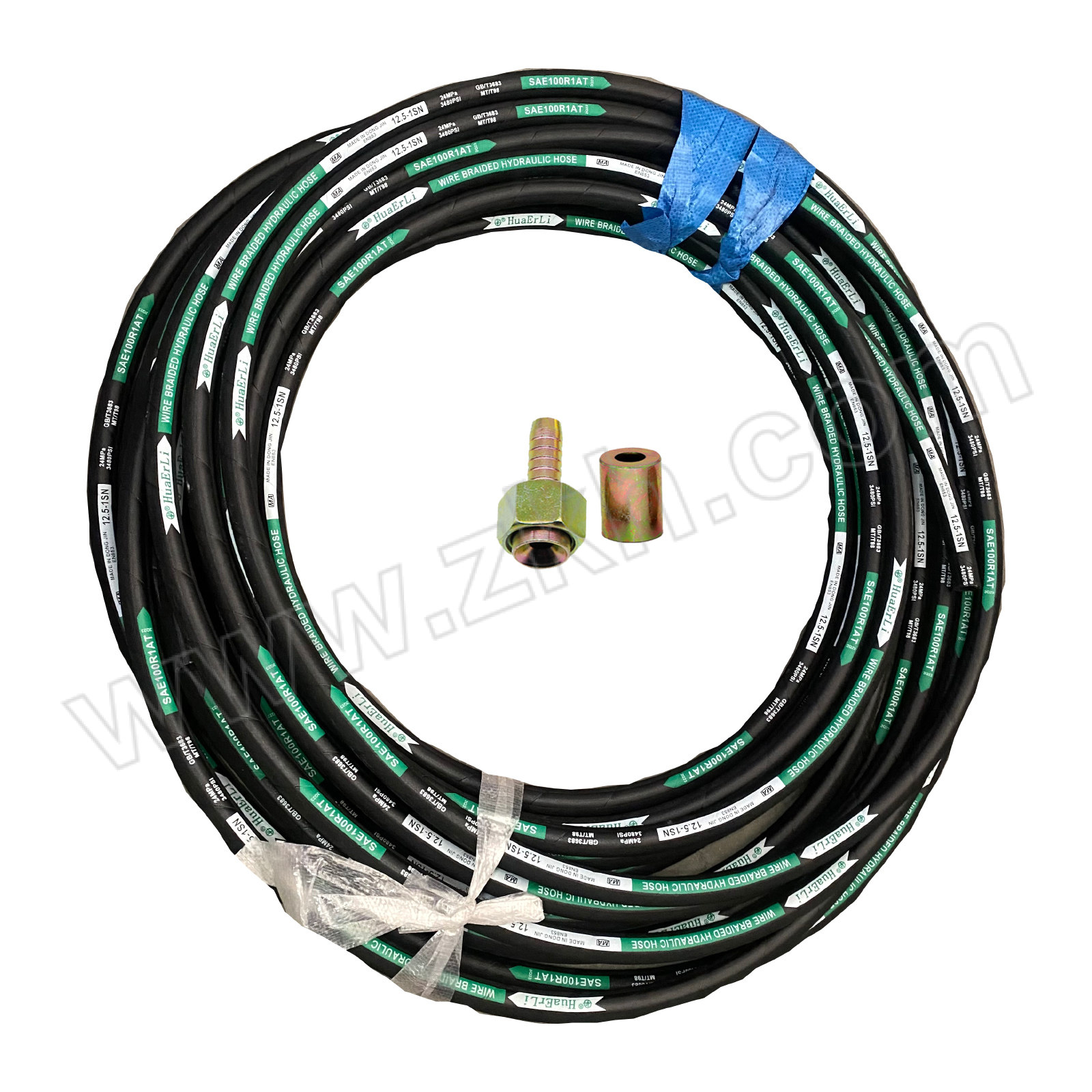 HUAERLI/华尔力 两层钢编高压油管总成 φ10II×φ19 L=10米 工作压力33MPa 两端20#钢M18*1.5C头 1根
