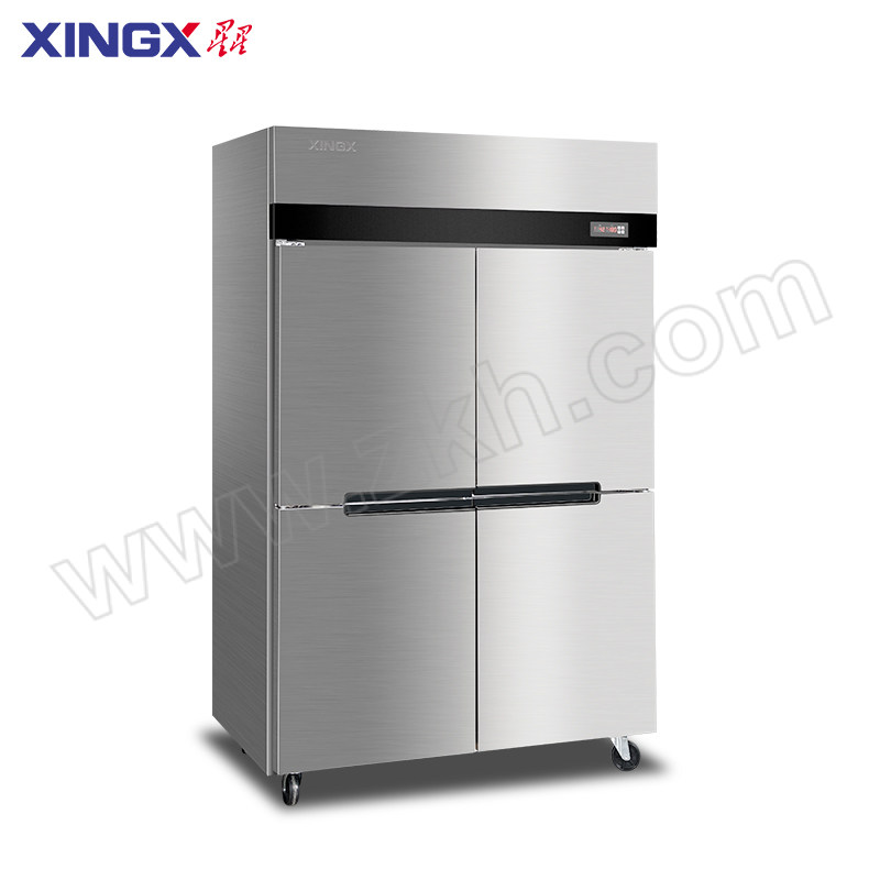 XINGX/星星 M系列四门双温厨房冰箱 KCD-1271M4 直冷 二级能效 冷冻达-18℃ 上冷冻下冷藏 铜管蒸发器 双压缩机 自动回归门 不含卸货和上楼 1台