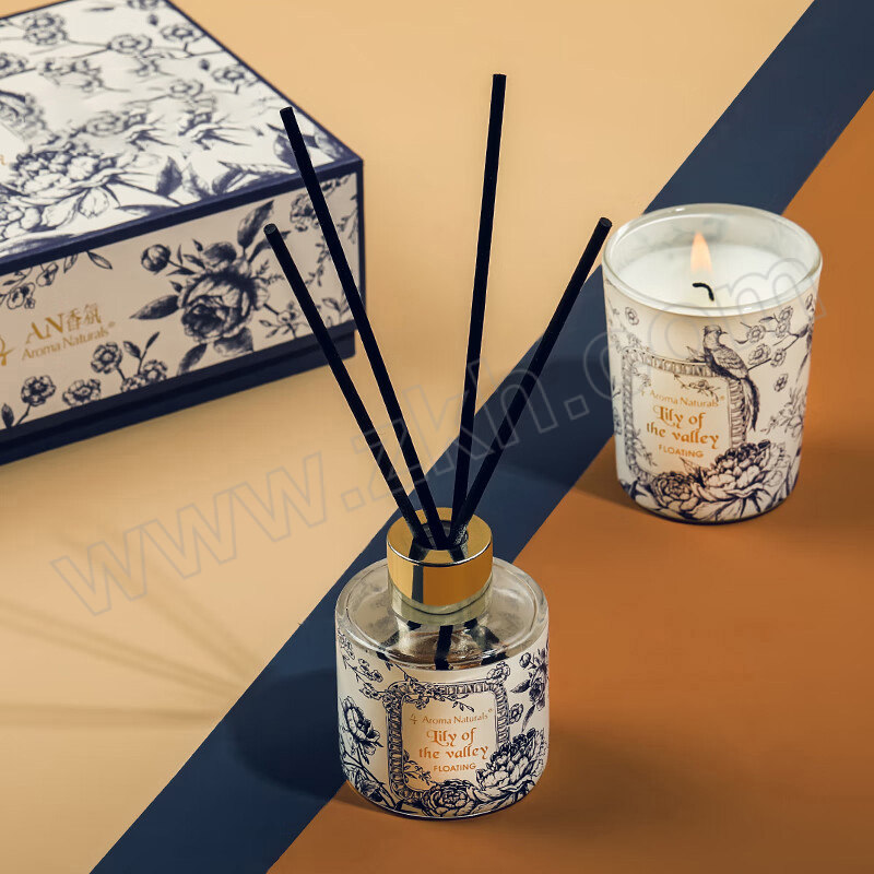 AromaNaturals/祝安 Floating系列香氛礼盒-南禺桂花 6923759494637 68g蜡烛+50mL挥发液 1盒