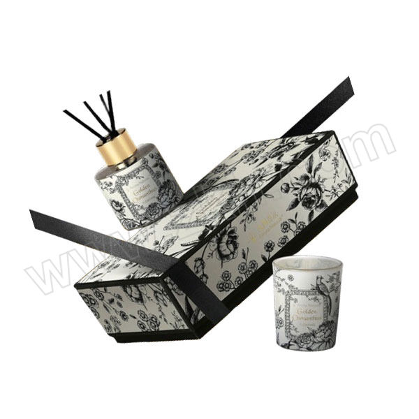 AromaNaturals/祝安 Floating系列香氛礼盒-南禺桂花 6923759494637 68g蜡烛+50mL挥发液 1盒