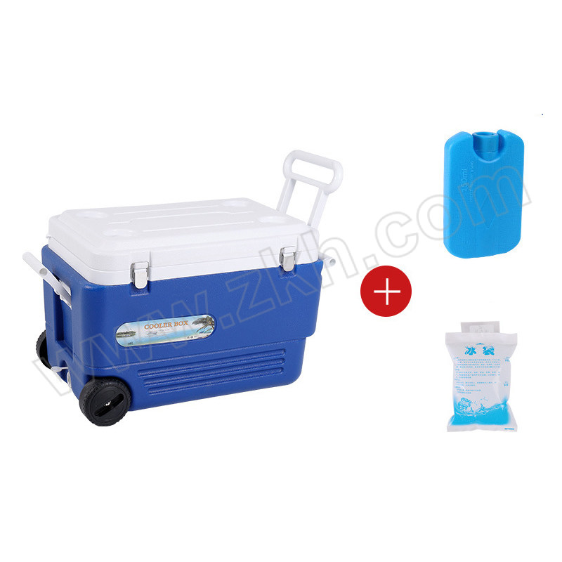 TRIPOLAR/三极户外 手提保温箱 TP5511 蓝色带冰盒 60L-高配 (送10个冰袋+2个冰板) 1套