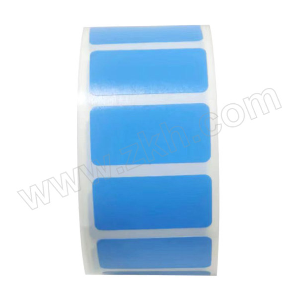 XINHUAI/鑫淮 定制印刷标签 空白标贴30×15mm PET+左15mm无胶右15mm有胶蓝白 卷芯25.4mm 1200张 1卷