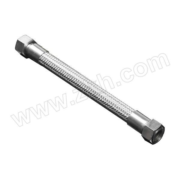 ZBHC/中北昊宸 304不锈钢螺纹式金属软管 DN15 PN16 L=0.8m 两端1/2内丝平头 1根