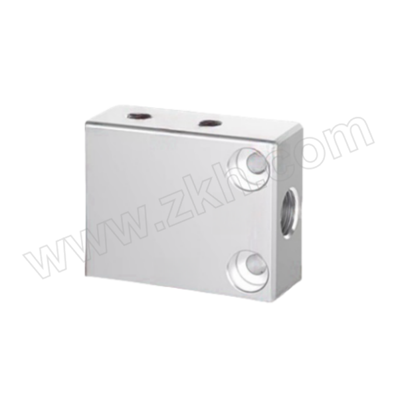 QIANHUAZHIKE/谦华智科 铝合金微型多管路气动分流气排分气块 FQP-1-4-32×16 1进4出 进气孔内丝1分-出气孔内丝M5×0.8 侧面32×16mm 1个