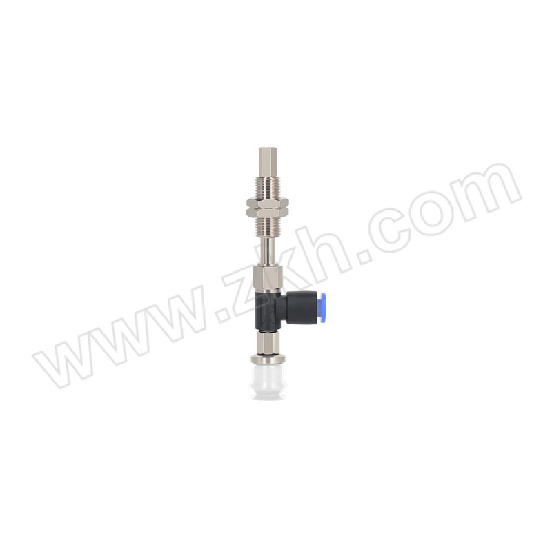 VRK/威尔克 ZPR系列真空吸盘水平带缓冲吸盘 ZPR10BSJ10-06-A10 吸盘白色硅胶 金具铜镀镍材质 接6mm气管 接头螺纹M10 1件