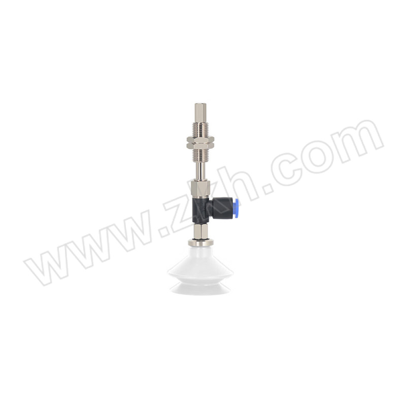 VRK/威尔克 ZPR系列真空吸盘水平带缓冲吸盘 ZPR32BSJ10-06-A10 吸盘白色硅胶 金具铜镀镍材质 接6mm气管 接头螺纹M10 1件