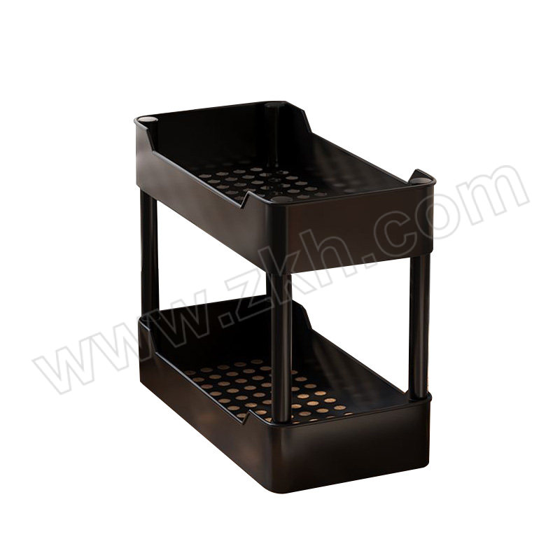 DAODING/稻丁 多功能置物架 DD-ZWJ-165 尺寸400×150×320mm 2层 台面款 黑色 1个