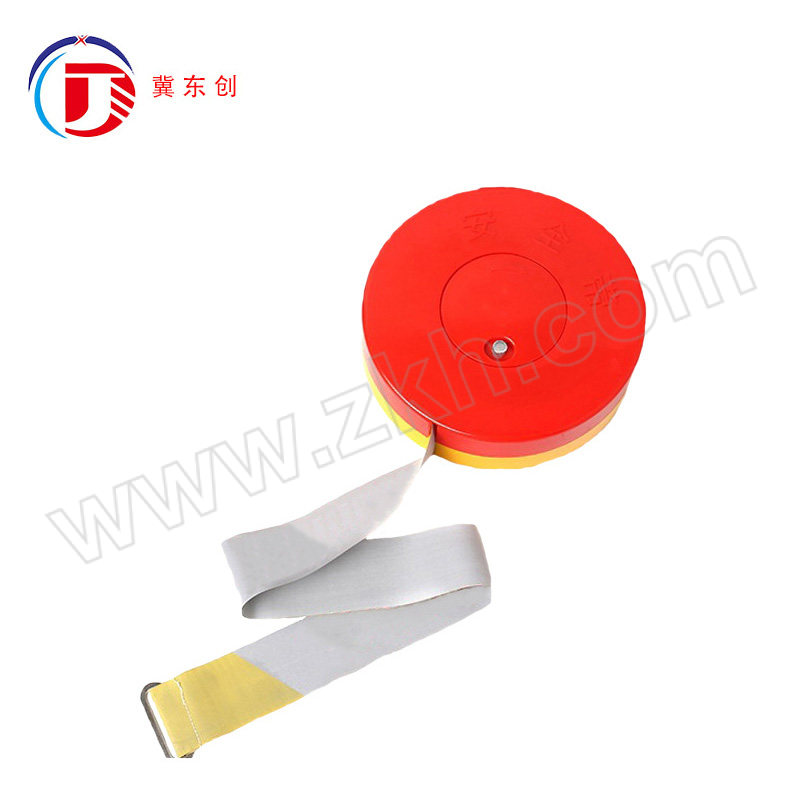 DONGCHUANG/冀东创 盒式反光警戒线 DC-FGJSD-1 反光黄灰色 警戒线 4.5cm×50m 1盒