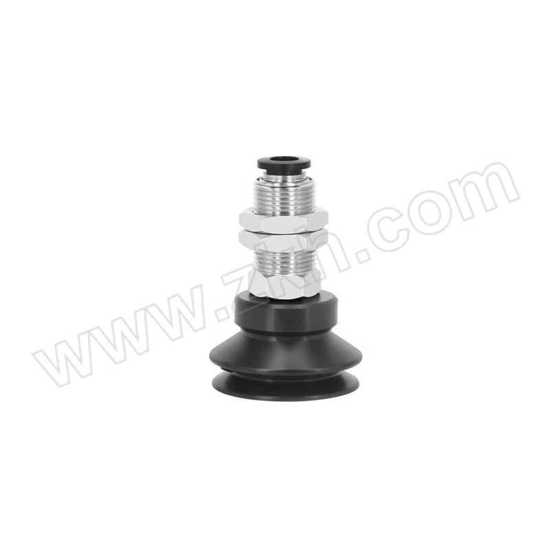 VRK/威尔克 PBK系列金具吸盘 PBK-25-N(M14牙接6mm管) 吸盘黑色硅橡胶 金具铜镀镍材质 1件