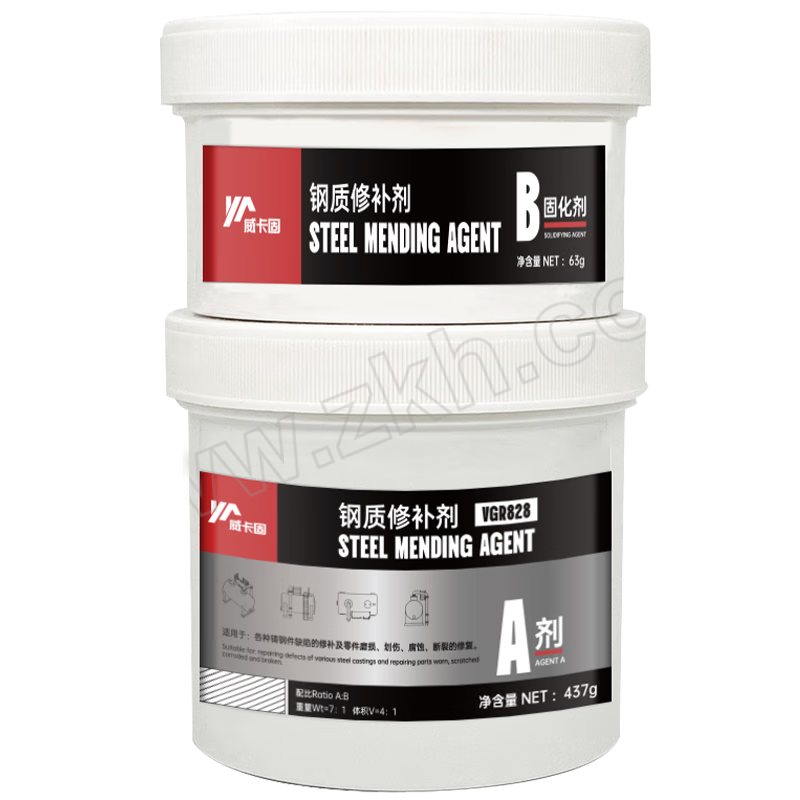 VIKAGU/威卡固 钢质金属修补剂 500g 1瓶装 VGR828 1瓶
