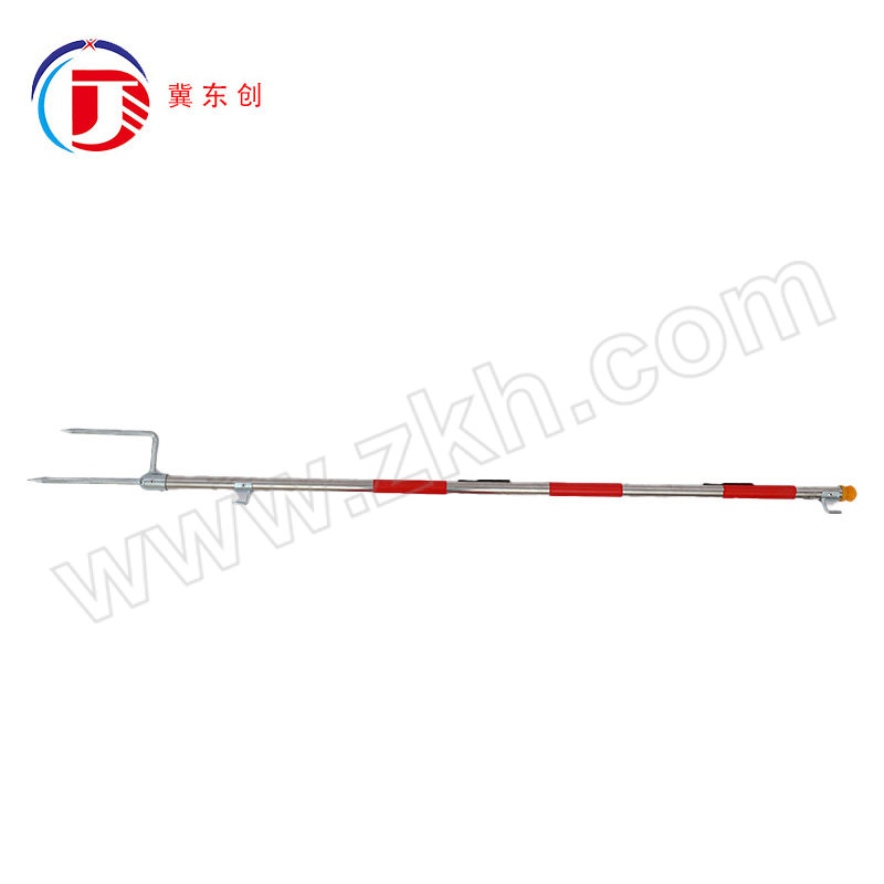 DONGCHUANG/冀东创 地插式围网支架 DC-DCSZJ-02 φ25mm×1.2m 红色+不锈钢本色 1根
