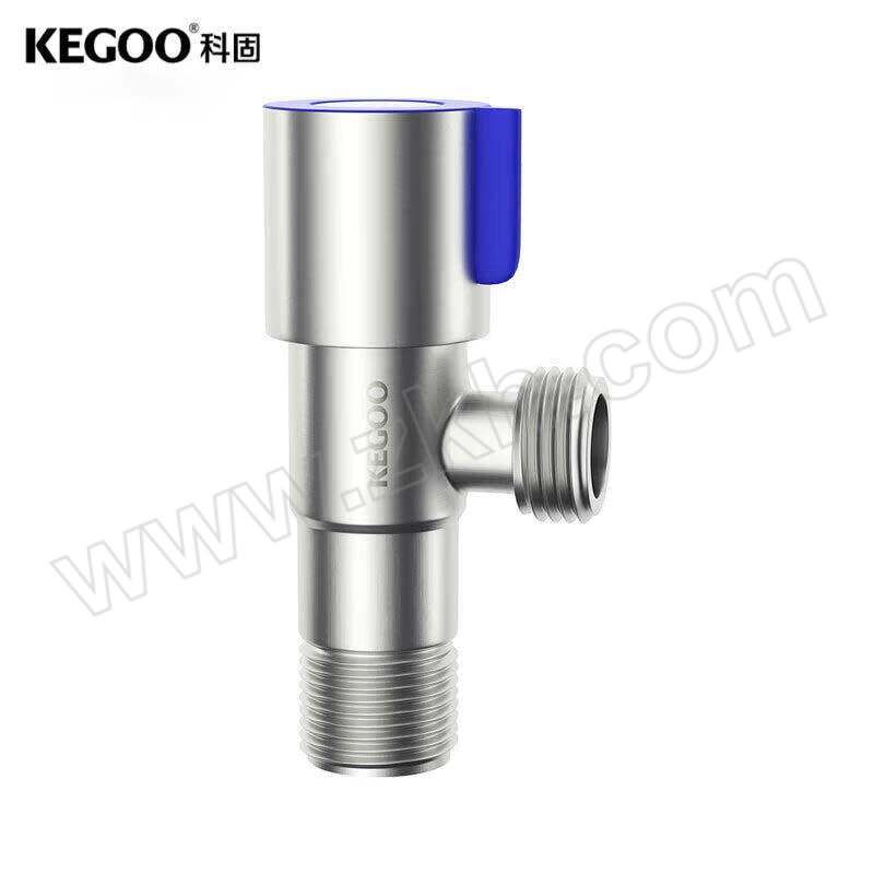KEGOO/科固 不锈钢4分接口蓝色角阀 K06641 1个