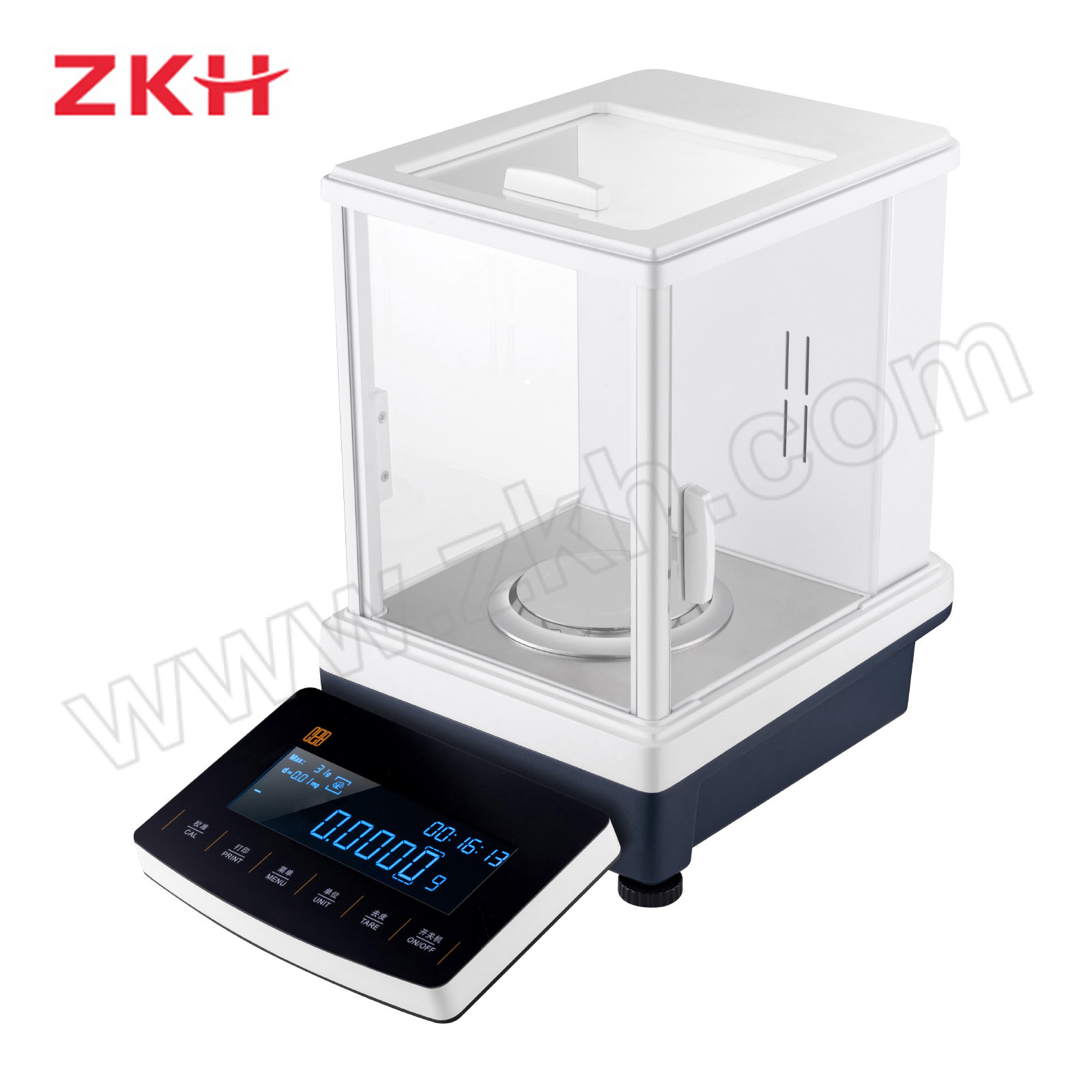 ZKH/震坤行 CEB系列万分之一分析天平 ZCEB424 最大量程420g 精度0.1mg 外校 含砝码 1台