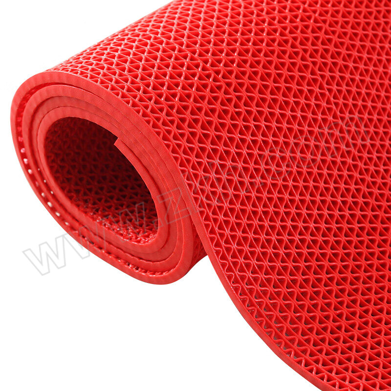 JIUZHEN/久臻 PVC镂空地垫 ZZS23-可定制 红色 厚5mm 宽120cm 1米