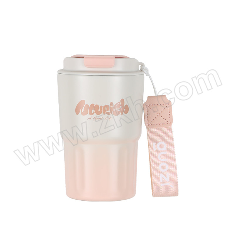GUOZI/果兹 美刻咖啡杯 GZ-B55 400mL 樱花粉/艾绿色随机可备注 1个