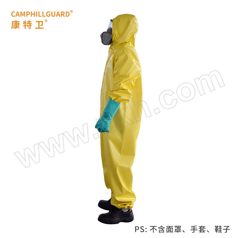 CAMPHILLGUARD/康特卫 PVC重型防化服 CP3 L 黄色 不含面罩、手套、鞋子 1件
