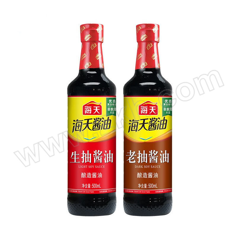 HADAY/海天 海天生抽酱油500mL+海天老抽酱油500mL HTzuhe-13253 1组