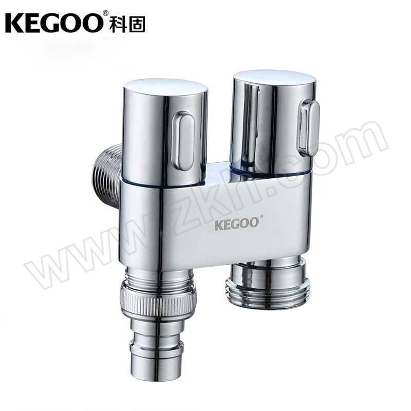 KEGOO/科固 一进二出三角阀分水器三通 K6004 1个