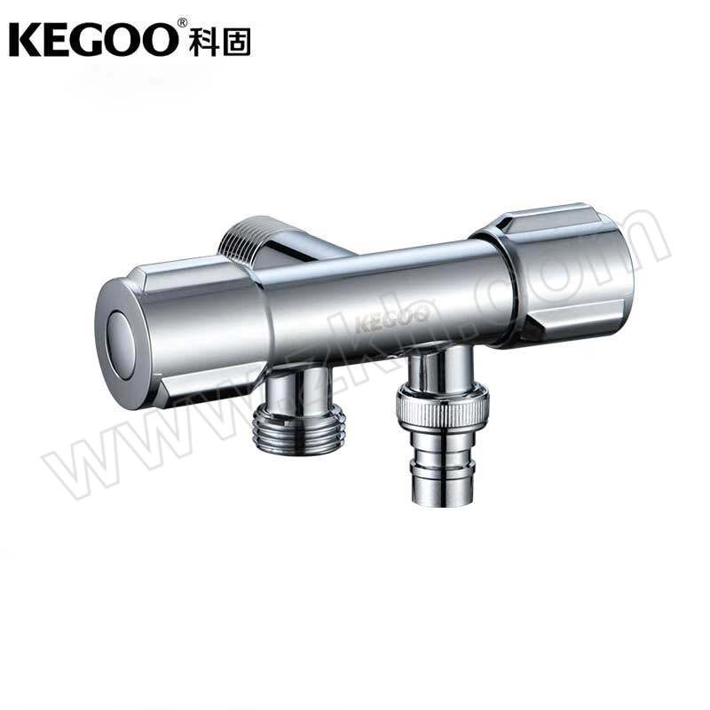 KEGOO/科固 一进二出三通角阀双开分水器 K6005 1个