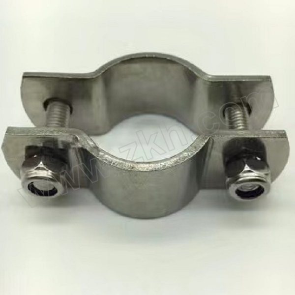 JIMING/既明 厂标 加厚平板管夹 不锈钢304 本色 32mm 1个