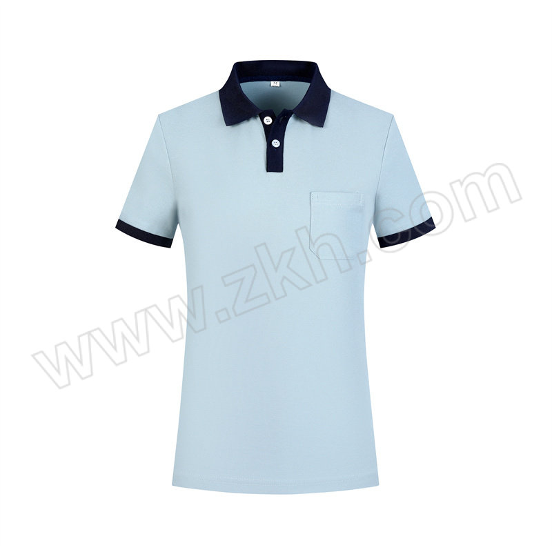 QIANYIYANG/千以扬 2扣半袖夏季保洁服 MY-2KBX 天蓝色 3XL 1件