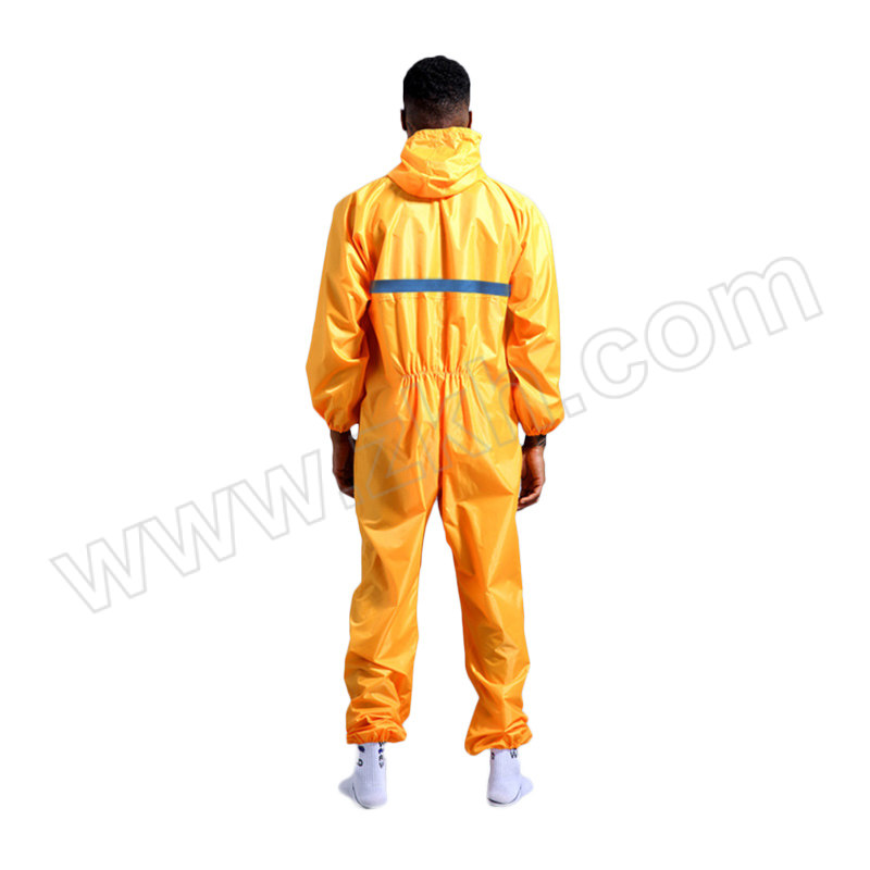 FEINAISHENG/沸耐笙 防水防油反光条连体雨衣 STFH-0206 175码 黄色 1件