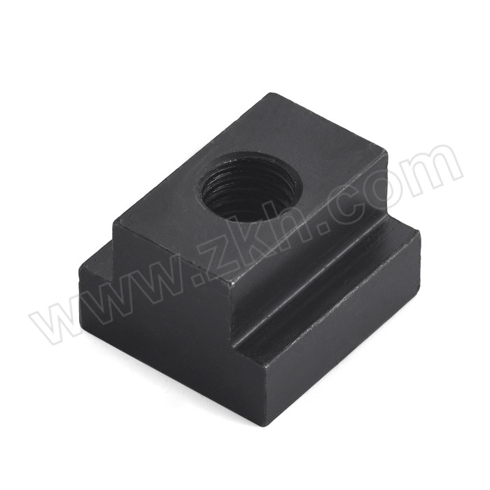WJZX/五金专选 厂标 T型螺母 碳钢45# 发黑 M8 上宽9.9下宽18长度23总高12mm 1个